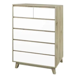 80 cm breite Hochkommode im Skandi Design - Genyna