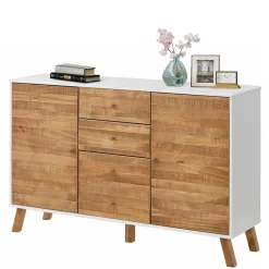 130 cm breite Kommode im Skandi Design - Slogdan