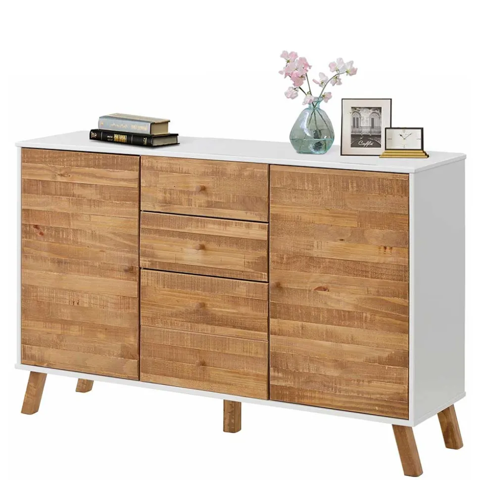 130 cm breite Kommode im Skandi Design - Slogdan