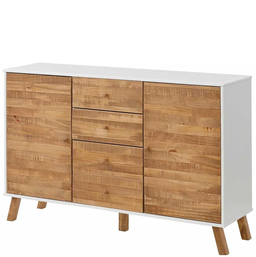 130 cm breite Kommode im Skandi Design - Slogdan