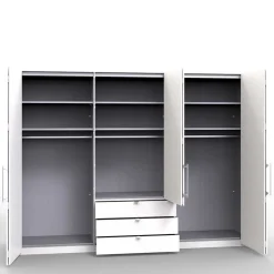 300 cm breiter Falttürenschrank in Holzoptik dunkel - Riding