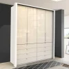 200 cm breiter Kleiderschrank mit acht Schubladen - Zidarie