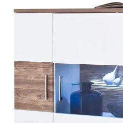 120 cm breites Highboard in Weiß Glanz - Icadro II