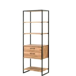 60 cm breites Industrial-Regal aus Wildeichenholz - Ingbo