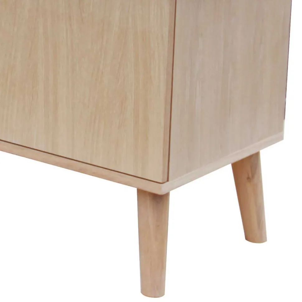 150 cm breites Retro TV Board in Eiche - Saimoon