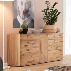 150 cm breites Sideboard aus Echtholz - Crokas