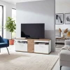 150 cm breites TV Board in Weiß Glanz - Icadro