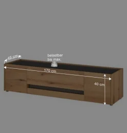 170 cm breites TV-Lowboard modern - Colomania