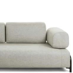 232 cm breites Webstoff Sofa in Beige - Aberdeens