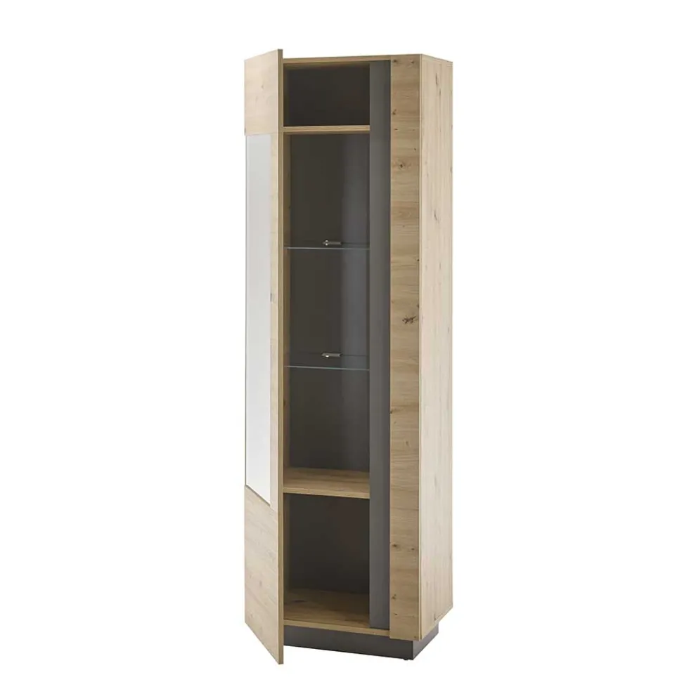 194 cm Hohe Wohnzimmervitrine 1-türig - Lairian