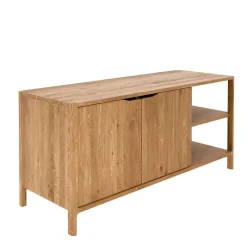140 cm Kommode mit Türen und Fächern - Laida