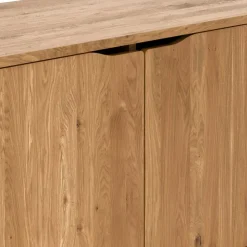 140 cm Kommode mit Türen und Fächern - Laida