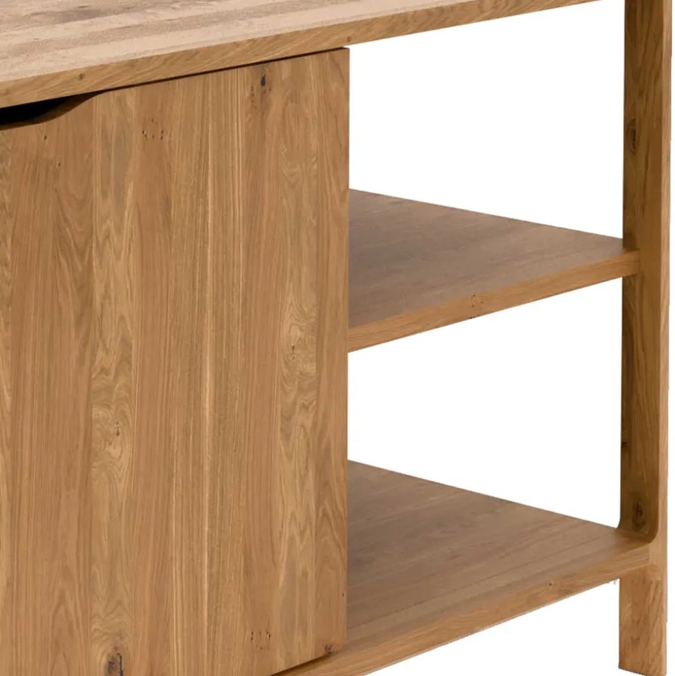 140 cm Kommode mit Türen und Fächern - Laida
