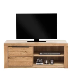 130 cm schmales TV Board mit Tür & 2 Fächern - Nelenia