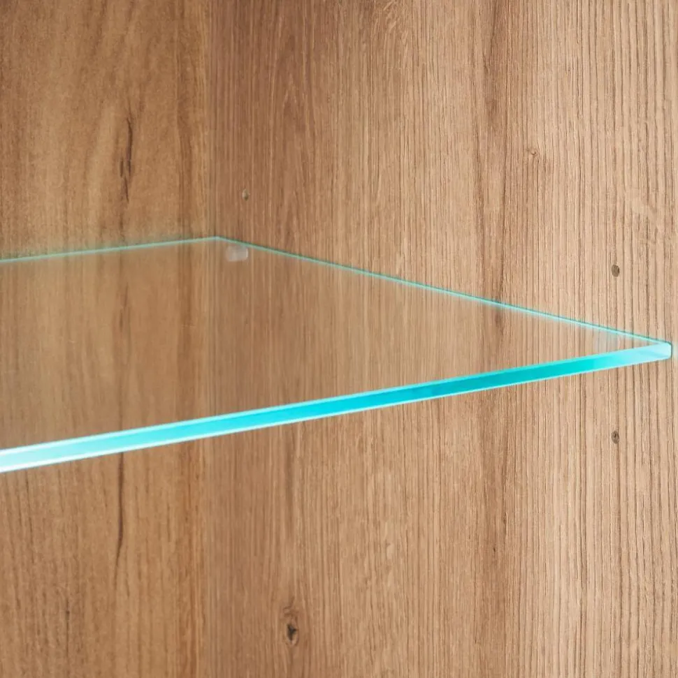 200 cm Sideboard mit Glaseinsätzen - Brocus