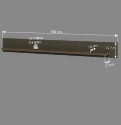 180 cm Wandboard in Eukalyptus und Eiche Optik - Promo