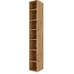 7 Fächer Badzimmer Regal in Holz Optik - Lemnas
