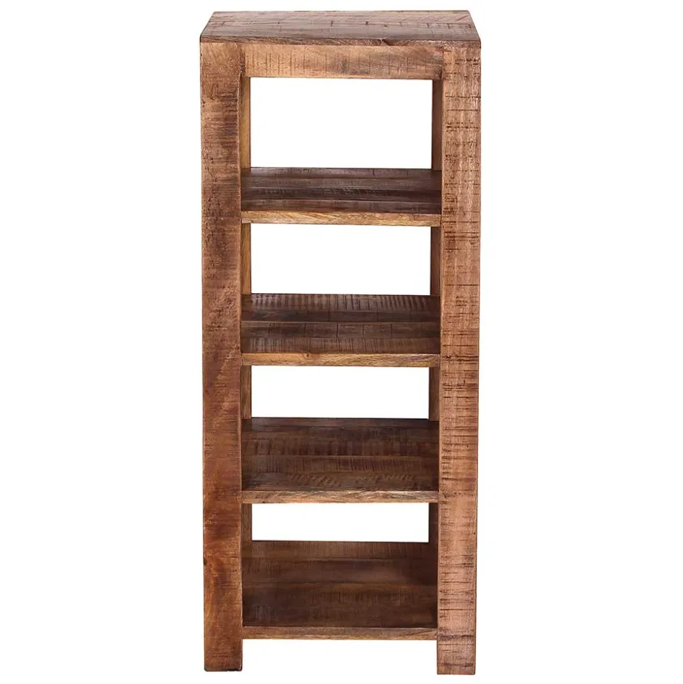 4 Fächer Regal aus Mangobaum Massivholz - Camelo