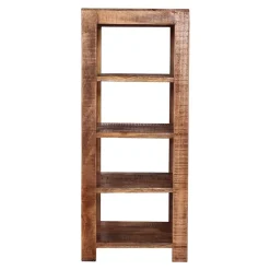 4 Fächer Regal aus Mangobaum Massivholz - Camelo