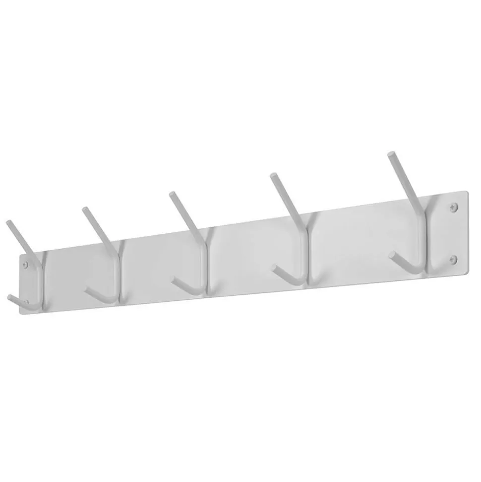 5 Haken Garderobenleiste aus Stahl - Malinsia