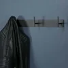 3 Haken Hängegarderobe in Schwarz Stahl - Babelsberg