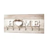 6 Haken MDF Garderobe mit Home Druck - Cacirella
