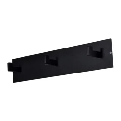 3 Haken Wand-Garderobenleiste in Schwarz - Apulca