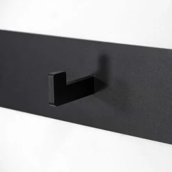 3 Haken Wand-Garderobenleiste in Schwarz - Apulca
