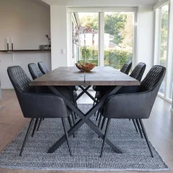 6 Personen Essplatz mit Designtisch - Zenya (siebenteilig)