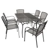 6 Personen Gartentischgruppe Set - Tyago (siebenteilig)