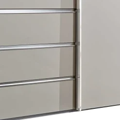 3 Schiebetüren Schlafzimmer Schrank in Beige - Zesgina
