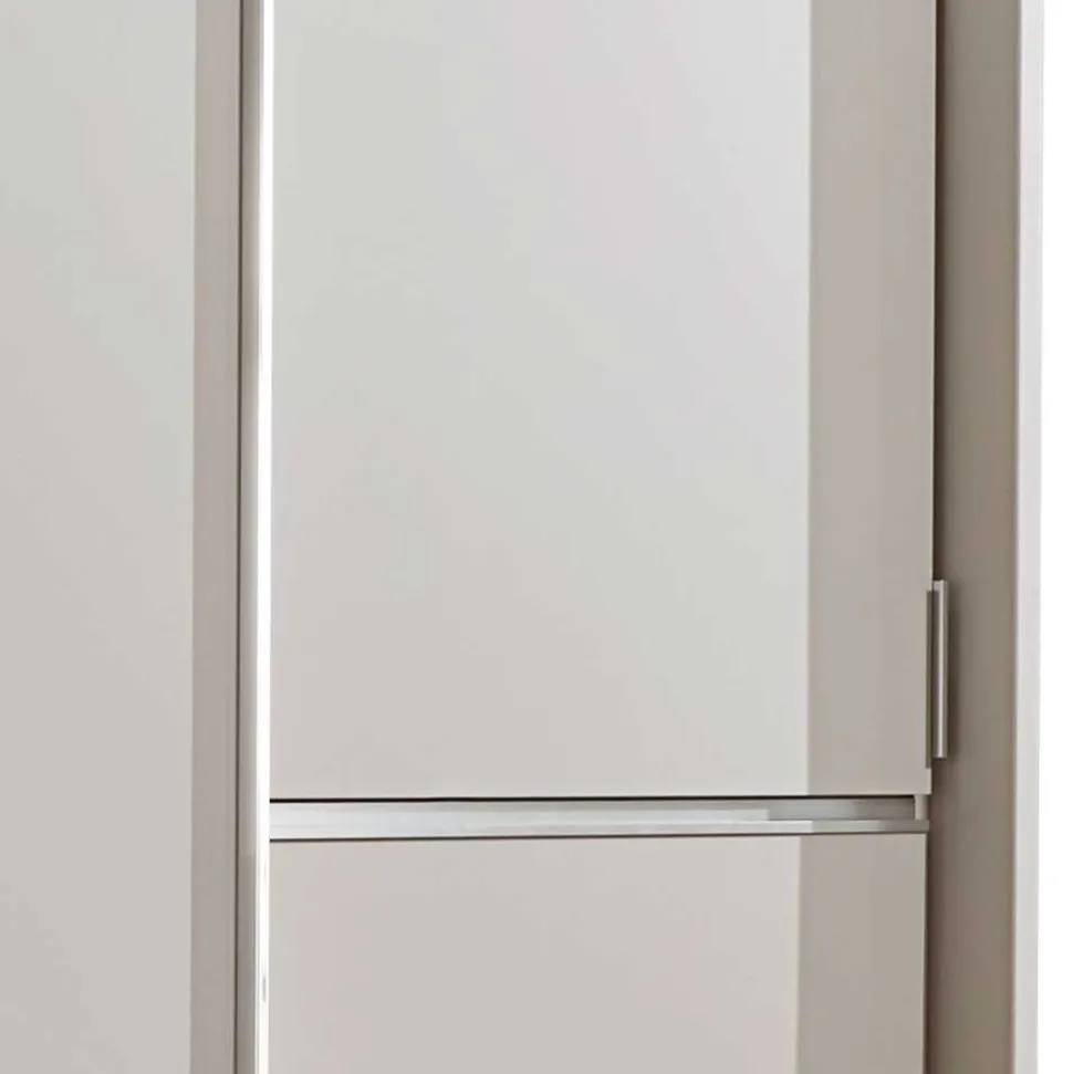 3 Schiebetüren Schlafzimmer Schrank in Beige - Zesgina