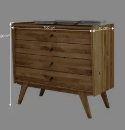4 Schubladen Kommode im Midcentury Design - Hardus
