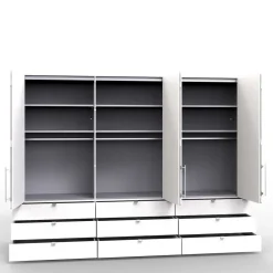 1A Kleiderschrank mit Falttüren & Schubladen - Zidarie