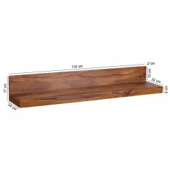 Ablageboard Hoslo aus Massivholz klar lackiert