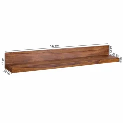 Ablageboard Hoslo aus Massivholz klar lackiert