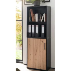 Akten Schrank und Regal Kombi - Evasilica (zweiteilig)