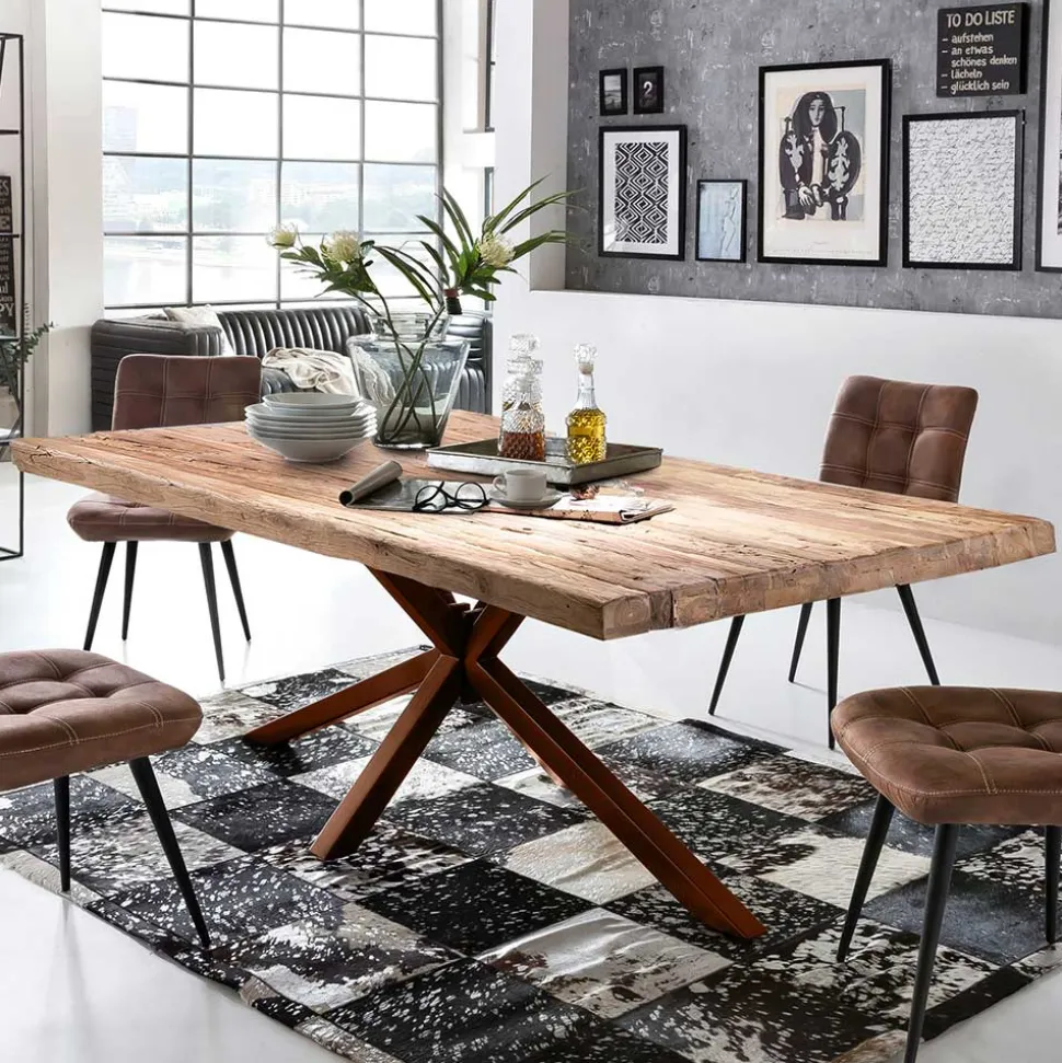 Altholztisch aus Teak Massivholz - Dattilon