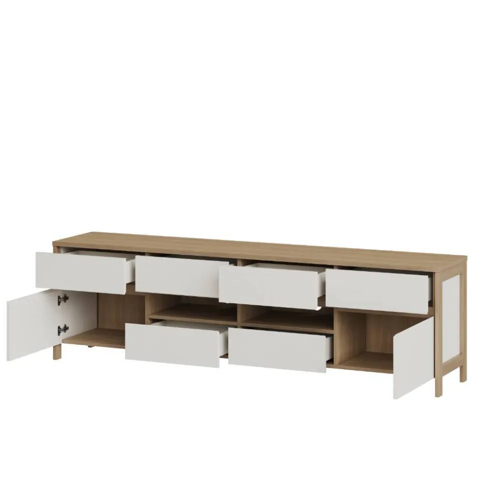 Anbauwand-Möbelset in Weiß - Ovidio (dreiteilig)