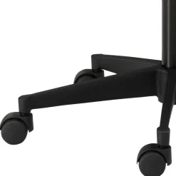 Arbeitshocker mit Lehne in Grau Schwarz - Camcupa