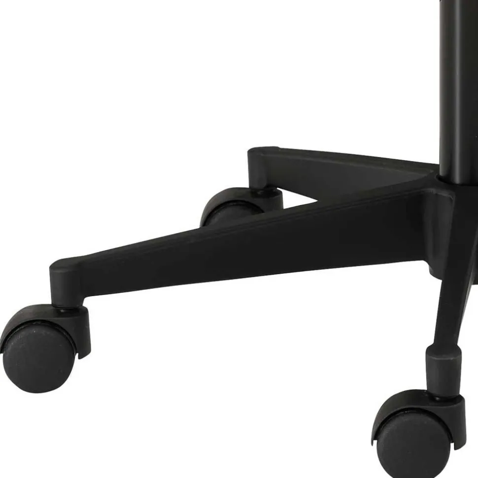 Arbeitshocker mit Lehne in Grau Schwarz - Camcupa