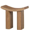 Asiatischer Hocker aus Paulownia massiv - Dualko