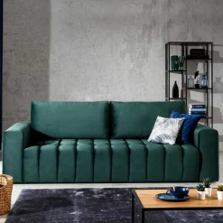 Ausklappbares Sofa in Grün Samt - Olenka
