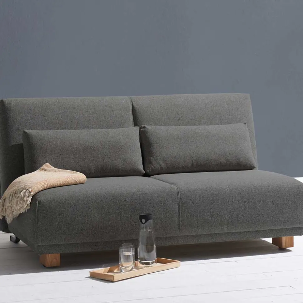 Ausziehbares Schlafsofa in Grau Stoff - Kioto