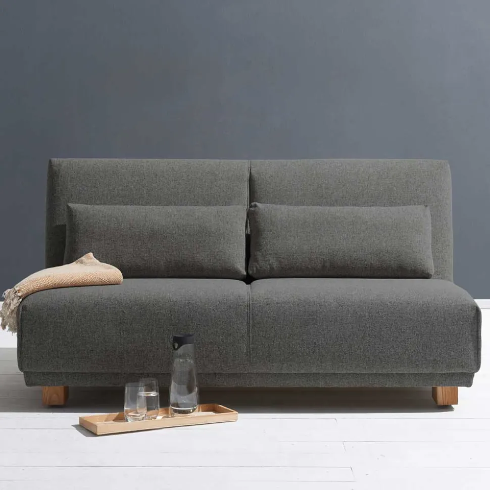 Ausziehbares Schlafsofa in Grau Stoff - Kioto