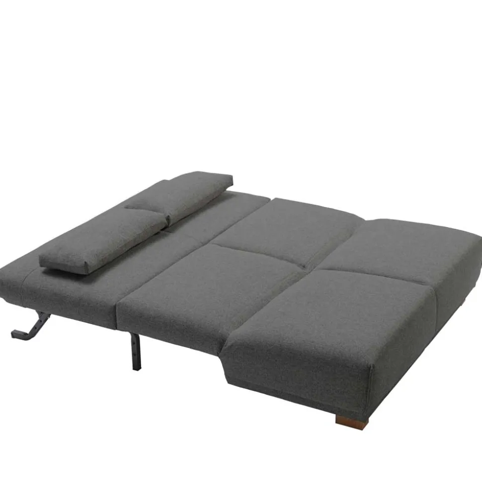 Ausziehbares Schlafsofa in Grau Stoff - Kioto