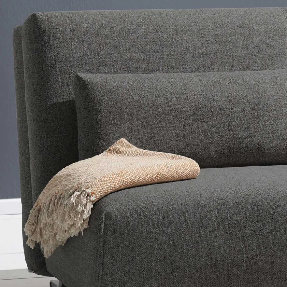 Ausziehbares Schlafsofa in Grau Stoff - Kioto