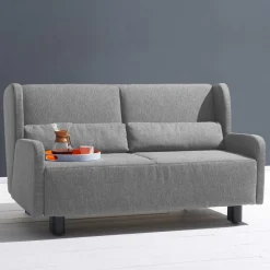 Ausziehsofa in Grau Stoff - Vergoma