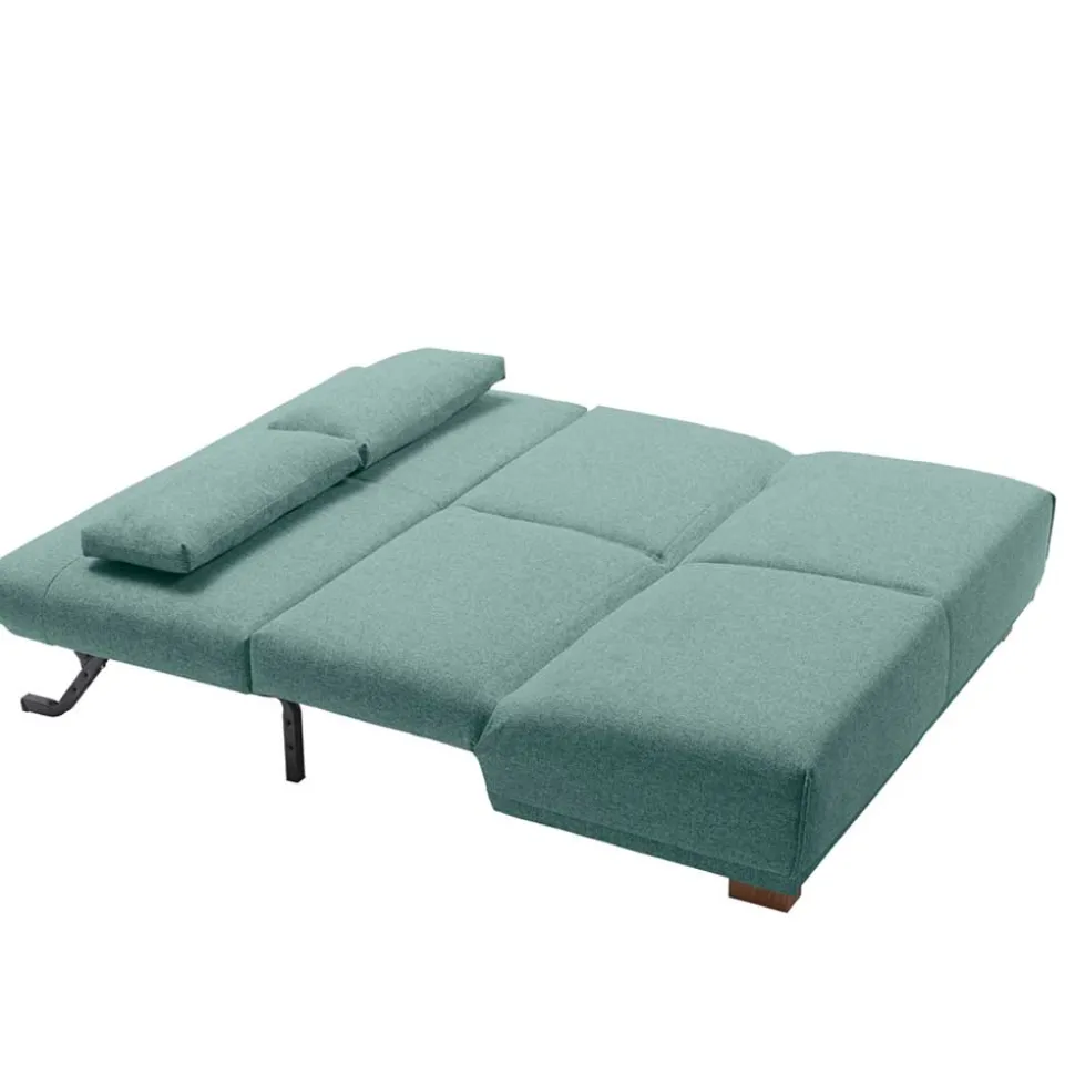 Ausziehsofa in Petrol & Eiche - Olzaia