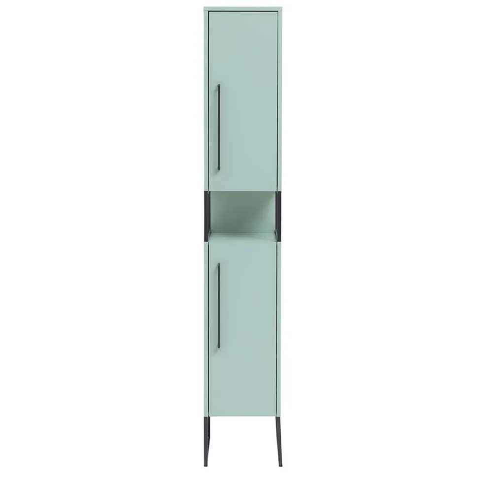 Bad Hochschrank in Mint Grün & Anthrazit - Esdrus